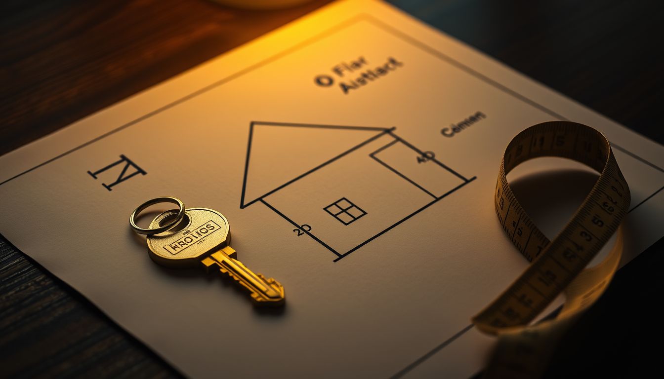 Golden key on a house blueprint — borrowing power guide